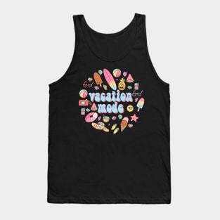 Vacation mode a groovy summer time design Tank Top